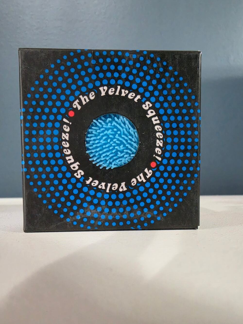 NeeDoh Fuzz Ball BLUE Velvet Squeeze Schylling Squishy NEW IN BOX
